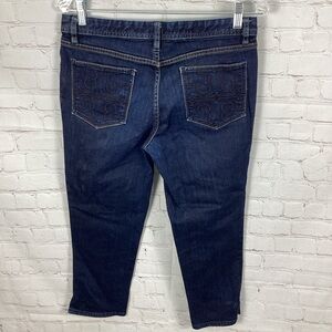 TORY BURCH Cropped Capri Jeans Skinny‎ Women’s Size 29 Style #11101215 Logo Pkts